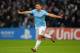 MANCHESTER, ENGLAND - NOVEMBER 05: Sergio Aguero of Manchester City celebrates scoring the second goal during the UEFA Champions League Group D match between Manchester City and CSKA Moscow at the Etihad Stadium on November 5, 2013 in Manchester, Engla
