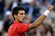 NEW YORK, NY - SEPTEMBER 09: Novak Djokovic of Serbia celebrates a point during his men's singles final match against Rafael Nadal of Spain on Day Fifteen of the 2013 US Open at the USTA Billie Jean King National Tennis Center on September 9, 2013 in the
