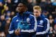 STOKE ON TRENT, ENGLAND - DECEMBER 07: Chelsea substitute Samuel Eto'o of Chelsea walks out onto the pitch clutching hotwater bottles during the Barclays Premier League match between Stoke City and Chelsea at Britannia Stadium on December 7, 2013 in Stok