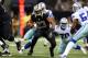 NEW ORLEANS, LA - NOVEMBER 10: Running back Pierre Thomas #23 of the New Orleans Saints runs the ball against the Dallas Cowboys during a game at the Mercedes-Benz Superdome on November 10, 2013 in New Orleans, Louisiana. (Photo by Ronald Martinez/Getty