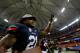 ATLANTA, GA - DECEMBER 07: Tre Mason #21 of the Auburn Tigers celebrates after defeating the Missouri Tigers 59-42 to win the SEC Championship Game at Georgia Dome on December 7, 2013 in Atlanta, Georgia. (Photo by Kevin C. Cox/Getty Images)