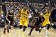 Dec 10, 2013; Indianapolis, IN, USA; Indiana Pacers forward Paul George (24) drives to the basket against Miami Heat center Craig Andersen (11) and guard Dwayne Wade (3) at Bankers Life Fieldhouse. Indiana defeats Miami 90-84. Mandatory Credit: Brian Spur