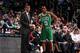 NEW YORK, NY - DECEMBER 10: Head Coach Brad Stevens of the Boston Celtics talks with Avery Bradley #0 during a game against the Brooklyn Nets at Barclays Center on December 10, 2013 in the Brooklyn borough of New York City. NOTE TO USER: User expressly a