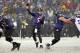 Dec 8, 2013; Baltimore, MD, USA; Baltimore Ravens quarterback Joe Flacco (5) looks to pass against the Minnesota Vikings at M&T Bank Stadium. Mandatory Credit: Mitch Stringer-USA TODAY Sports