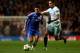 LONDON, ENGLAND - DECEMBER 11: Eden Hazard of Chelsea goes past the challenge from Gabriel Iancu of Steaua during the UEFA Champions League Group E match between Chelsea and FC Steaua Bucuresti at Stamford Bridge on December 11, 2013 in London, England.