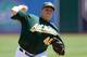 OAKLAND, CA - JULY 31: Bartolo Colon #40 of the Oakland Athletics pitches against the Toronto Blue Jays at O.co Coliseum on July 31, 2013 in Oakland, California. (Photo by Thearon W. Henderson/Getty Images)