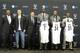 From left to right: Billy King, Mikhail Prokhorov, Jason Kidd, Kevin Garnett, Paul Pierce and Jason Terry