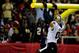 ATLANTA, GA - NOVEMBER 21: Tight end Jimmy Graham #80 of the New Orleans Saints celebrates a touchdown in the second quarter against the Atlanta Falcons during a game at the Georgia Dome on November 21, 2013 in Atlanta, Georgia. (Photo by Kevin C. Cox/Ge