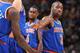 DENVER, CO - NOVEMBER 29: Raymond Felton #2 of the New York Knicks celebrates during the game against the Denver Nuggets on November 29, 2013 at the Pepsi Center in Denver, Colorado. NOTE TO USER: User expressly acknowledges and agrees that, by downloadin