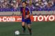 Danish footballer Michael Laudrup playing for the Spanish club FC Barcelona, early 1990s. (Photo by Shaun Botterill/Getty Images)