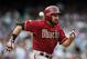 DENVER, CO - SEPTEMBER 22: Adam Eaton #6 of the Arizona Diamondbacks hustles to first base but is thrown out in the sixth inning of a game against the Colorado Rockies at Coors Field on September 22, 2013 in Denver, Colorado. (Photo by Dustin Bradford/G