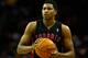 HOUSTON, TX - NOVEMBER 11: Rudy Gay #22 of the Toronto Raptors looks to pass during the game against the Houston Rockets at Toyota Center on November 11, 2013 in Houston, Texas. NOTE TO USER: User expressly acknowledges and agrees that, by downloading an