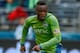 SEATTLE, WA - APRIL 13: Steve Zakuani #11 of the Seattle Sounders FC dribbles against the New England Revolution at CenturyLink Field on April 13, 2013 in Seattle, Washington. (Photo by Otto Greule Jr/Getty Images)