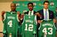 Boston's new arrivals didn't feel like smiling because their futures with the Celtics are uncertain.