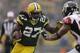 GREEN BAY, WI - DECEMBER 08: Eddie Lacy #27 of the Green Bay Packers runs with the football during the second half against the Atlanta Falcons at Lambeau Field on December 08, 2013 in Green Bay, Wisconsin. (Photo by Mike McGinnis/Getty Images)