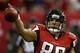 ATLANTA, GA - JANUARY 20: Tight end Tony Gonzalez #88 of the Atlanta Falcons celebrates after catching a 10-yard touchdown in the second quarter against the San Francisco 49ers in the NFC Championship game at the Georgia Dome on January 20, 2013 in Atlan