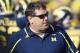 Nov 30, 2013; Ann Arbor, MI, USA; Michigan Wolverines head coach Brady Hoke before the game against the Ohio State Buckeyes at Michigan Stadium. Mandatory Credit: Rick Osentoski-USA TODAY Sports