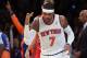 NEW YORK, NY - DECEMBER 11: Carmelo Anthony #7 of the New York Knicks celebrates a three pointer in the second quarter against the Chicago Bulls at Madison Square Garden on December 11, 2013 in New York City. NOTE TO USER: User expressly acknowledges and