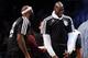 NEW YORK, NY - DECEMBER 12: Kevin Garnett #2 of the Brooklyn Nets and Reggie Evans #30 talk together during the fourth quarter against the Los Angeles Clippers at Barclays Center on December 12, 2013 in the Brooklyn borough of New York City. The Nets def