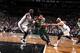 NEW YORK, NY - DECEMBER 10: Jared Sullinger #7 of the Boston Celtics drives to the basket against Kevin Garnett #2 and Paul Pierce #34 of the Brooklyn Netsat Barclays Center on December 10, 2013 in the Brooklyn borough of New York City. NOTE TO USER: Us