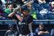 PEORIA, AZ - FEBRUARY 24: Vinnie Catricala #36 of the Seattle Mariners at bat during the spring training game against the San Diego Padres at Peoria Sports Complex on February 24, 2013 in Peoria, Arizona. (Photo by Jennifer Stewart/Getty Images)