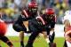 Nov 2, 2013; San Diego, CA, USA; San Diego State quarterback Quinn Kaehler (18) calls plays under center during the first half against the New Mexico Lobos at Qualcomm Stadium. Mandatory Credit: Christopher Hanewinckel-USA TODAY Sports