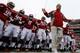 TUSCALOOSA, AL - NOVEMBER 23: Head coach Nick Saban of the Alabama Crimson Tide leads his team on the field to face the Chattanooga Mocs at Bryant-Denny Stadium on November 23, 2013 in Tuscaloosa, Alabama. (Photo by Kevin C. Cox/Getty Images)