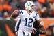 CINCINNATI, OH - DECEMBER 08: Andrew Luck #12 of the Indianapolis Colts runs with the ball during the NFL game against the Cincinnati Bengals at Paul Brown Stadium on December 8, 2013 in Cincinnati, Ohio. (Photo by Andy Lyons/Getty Images)