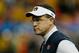 ATLANTA, GA - DECEMBER 07: Head coach Gus Malzahn of the Auburn Tigers watches as players warm up before taking on the Missouri Tigers during the SEC Championship Game at Georgia Dome on December 7, 2013 in Atlanta, Georgia. (Photo by Kevin C. Cox/Getty