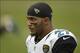 Nov 24, 2013; Houston, TX, USA; Jacksonville Jaguars cornerback Dwayne Gratz (27) warms up against the Houston Texans before the game at Reliant Stadium. Mandatory Credit: Thomas Campbell-USA TODAY Sports