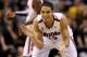 LAS VEGAS, NV - MARCH 14: Nick Johnson #13 of the Arizona Wildcats reacts in the second half while taking on the Colorado Buffaloes during the quarterfinals of the Pac-12 tournament at the MGM Grand Garden Arena on March 14, 2013 in Las Vegas, Nevada. (