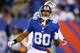 EAST RUTHERFORD, NJ - NOVEMBER 24: Victor Cruz #80 of the New York Giants celebrates a catch against the Dallas Cowboys during their game at MetLife Stadium on November 24, 2013 in East Rutherford, New Jersey. (Photo by Al Bello/Getty Images)