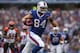 ORCHARD PARK, NY - OCTOBER 13: Scott Chandler #84 of the Buffalo Bills runs the ball in for a touchdown after making a reception during NFL game action against the Cincinnati Bengals at Ralph Wilson Stadium on October 13, 2013 in Orchard Park, New York. (
