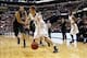 Dec 14, 2013; Indianapolis, IN, USA; Butler Bulldogs forward Erik Fromm (4) drives to the basket against Purdue Boilermakers center A.J. Hammons (20) during the Crossroads Classic at Bankers Life Fieldhouse. Mandatory Credit: Brian Spurlock-USA TODAY Spor
