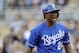 MINNEAPOLIS, MN - JUNE 29: Miguel Tejada #24 of the Kansas City Royals reacts to a strike during his at bat against the Minnesota Twins with the bases loaded during the eighth inning of the game on June 29, 2013 at Target Field in Minneapolis, Minnesota.