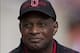 Sep 21, 2013; Columbus, OH, USA; Former Ohio State Buckeyes fullback and two-time Heisman trophy winner Archie Griffin waits on the sideline for a TV interview during the game against the Florida A&M Rattlers at Ohio Stadium. Ohio State won the game 76-0.
