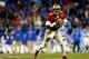 CHARLOTTE, NC - DECEMBER 07: Quarterback Jameis Winston #5 of the Florida State Seminoles looks to pass against the Duke Blue Devils during the ACC Championship game at Bank of America Stadium on December 7, 2013 in Charlotte, North Carolina. (Photo by