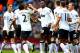 BIRMINGHAM, ENGLAND - DECEMBER 15: Danny Welbeck of Manchester United (19) is by congratulated by Rafael da Silva (2) and team mates as he scores their first goal during the Barclays Premier League match between Aston Villa and Manchester United at Villa