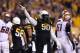 TEMPE, AZ - NOVEMBER 30: Defensive tackle Will Sutton #90 of the Arizona State Sun Devils reacts after a turnover in downs against the Arizona Wildcats during the fourth quarter of the college football game at Sun Devil Stadium on November 30, 2013 in Te