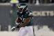 Dec 8, 2013; Philadelphia, PA, USA; Philadelphia Eagles running back LeSean McCoy (25) runs the ball against the Detroit Lions during the fourth quarter at Lincoln Financial Field. Mandatory Credit: Jeffrey G. Pittenger-USA TODAY Sports