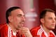 AGADIR, MOROCCO - DECEMBER 15: Franck Ribery looks on next to Manuel Neuer during a Bayern Muenchen press conference for the FIFA Club World Cup at Agadir Stadium on December 15, 2013 in Agadir, Morocco. (Photo by Lars Baron/Getty Images)