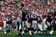 MIAMI GARDENS, FL - DECEMBER 15: Tom Brady #12 of the New England Patriots passes the ball in the second quarter against the Miami Dolphins at Sun Life Stadium on December 15, 2013 in Miami Gardens, Florida. (Photo by Chris Trotman/Getty Images)