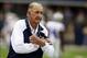 Sep 22, 2013; Arlington, TX, USA; Dallas Cowboys defensive coordinator Monte Kiffin watches warm ups before the game against the St. Louis Rams at AT&T Stadium. Mandatory Credit: Tim Heitman-USA TODAY Sports