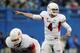 SAN JOSE, CA - NOVEMBER 29: Quarterback Derek Carr #4 of the Fresno State Bulldogs points out the San Jose State Spartans defense in the second quarter on November 29, 2013 at Spartan Stadium in San Jose, California. (Photo by Brian Bahr/Getty Images)