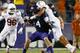Jackson Jeffcoat sacks TCU quarterback Casey Pachall causing a fumble in an October matchup.