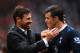 STOKE ON TRENT, ENGLAND - MAY 12: Spurs manager Andre Villas-Boas congratulates Gareth Bale following their team's 2-1 victory during the Barclays Premier League match between Stoke City and Tottenham Hotspur at Britannia Stadium on May 12, 2013 in Stoke