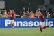 GUANGZHOU, CHINA - NOVEMBER 09: Forward Elkeson Oliveira of Guangzhou Evergrande celebrates his goal with teammates during the AFC Champions League Final 2nd leg match between Guangzhou Evergrande and FC Seoul at Guangzhou Tianhe Sport Center Stadium on