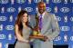 LOS ANGELES, CA - APRIL 19: Khloe Kardashian and Lamar Odom #7 of the Los Angeles Lakers pose for a photo at the ceremony for the Kia Six Man of the Year Award at the Sheraton Gateway Los Angeles Hotel on April 19, 2011 in Los Angeles, California. NOTE T