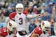 Dec 15, 2013; Nashville, TN, USA; Arizona Cardinals quarterback Carson Palmer (3) makes the call from the line against the Tennessee Titans during the first half at LP Field. Mandatory Credit: Jim Brown-USA TODAY Sports