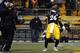 PITTSBURGH, PA - DECEMBER 15: Le'Veon Bell #26 of the Pittsburgh Steelers celebrates after rushing for a 1 yard touchdown in the first half against the Cincinnati Bengals during the game on December 15, 2013 at Heinz Field in Pittsburgh, Pennsylvania. (